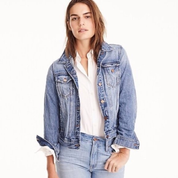 J. CREW | Medium wash denim Jacket